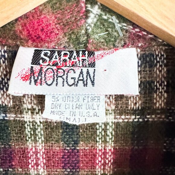 Vintage Sarah Morgan Patchwork Plaid Blazer S - Picture 5 of 6